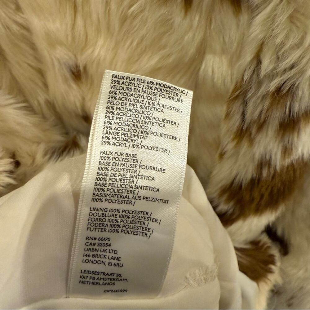 Maeve Grand Glam Faux Fur Coat 1X - Picture 7 of 9